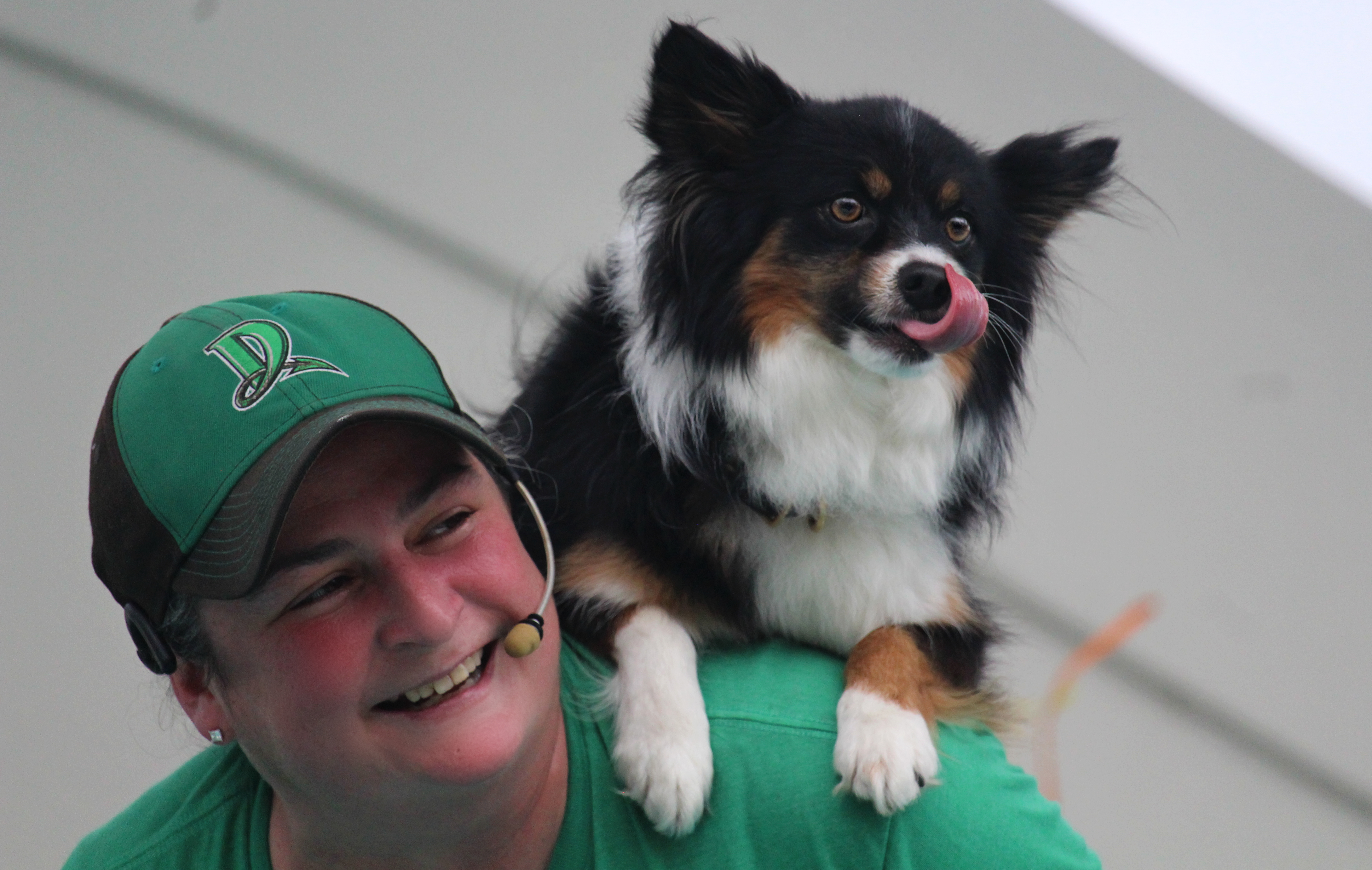 Photo of Danielle O'Neill holding a Dog